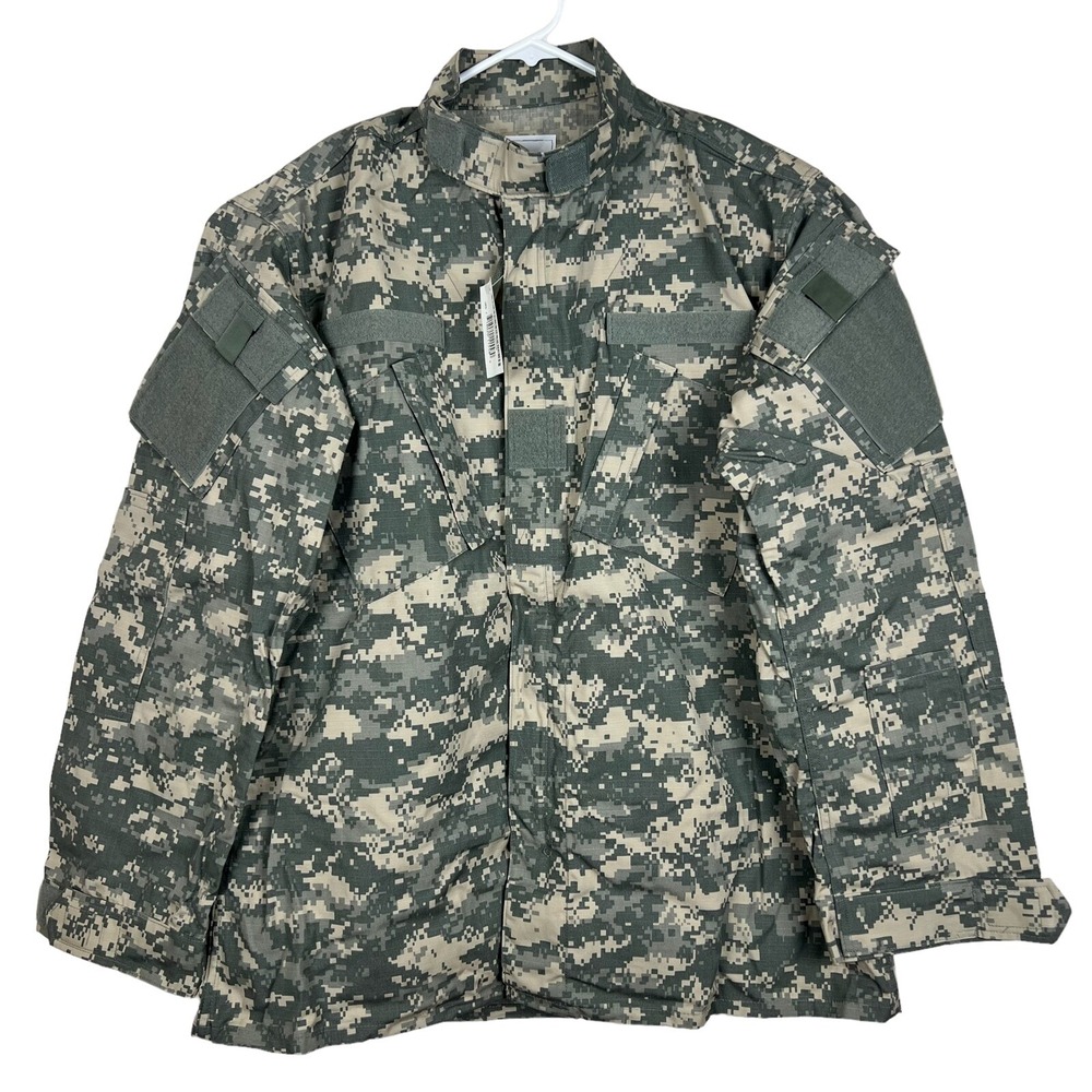New W Tags Army Combat Uniform Coat Digital Camouflage Size Large X-Long Digital